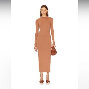 Revolve AFRM Juniper Umber Tan Maxi Dress Size 3X NWT